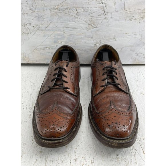 Vintage Florsheim Imperial Longwing 93602 Brown Nail Sole Oxfords 10 A main image 10